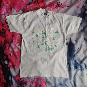 Vintage '89 Georgia Floral Puff Print Single Stitch T-shirt